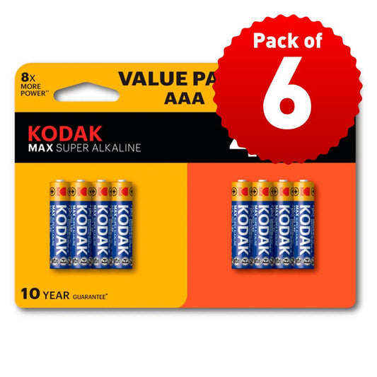 Kodak Xtra Life Alkaline Batteries AAA - Value Pack 8pk