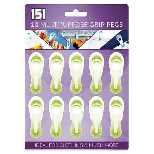 151 - Multipurpose Grip Pegs - 8 Clips
