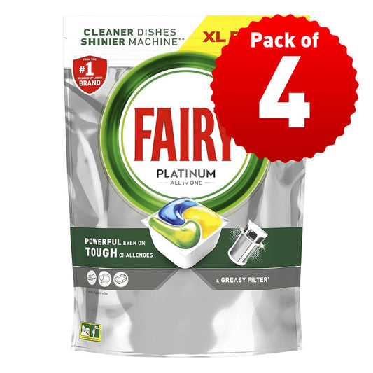 FAIRY DISHWASHER TABS PLATINUM LEMON 51's