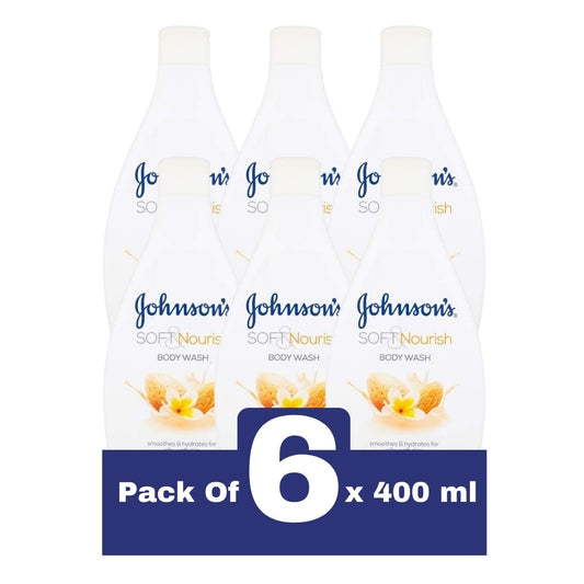 Johnsons Soft & Nourish Almond Body Wash - 400ml