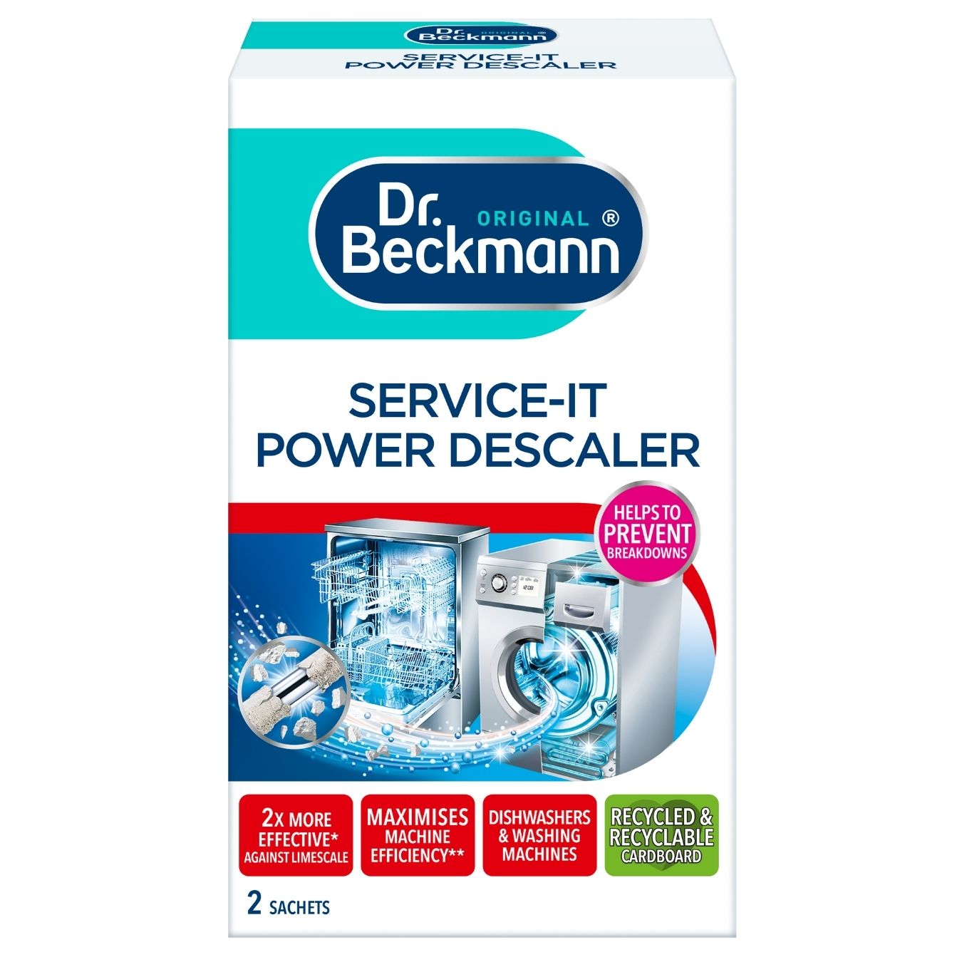 DR BECKMANN SERVICE-IT POWER DESCALER 2 PACK - 50g