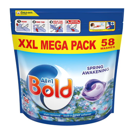 Bold All-in-1 Pods Washing machine - 58 pods spring