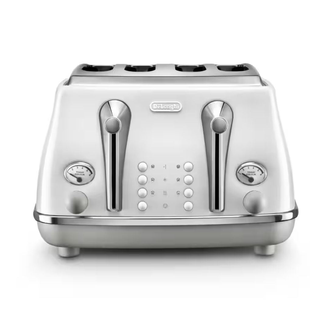 DeLonghi Four Slice Toaster - Icona - White