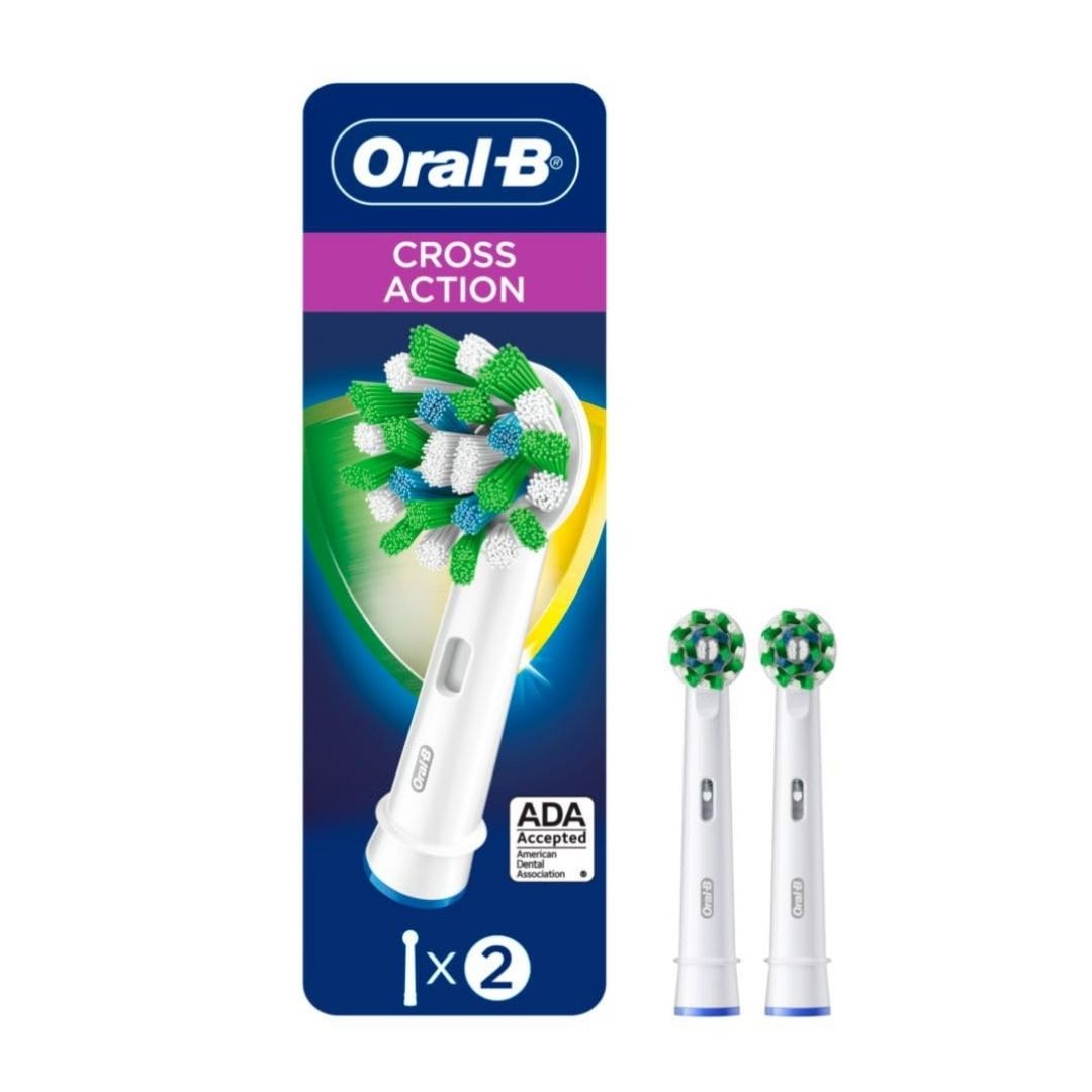 Oral-B Cross Action Power Toothbrush Refill Heads 2ct