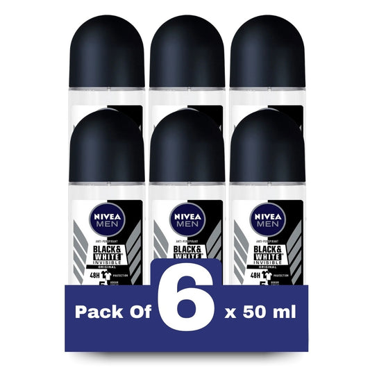 Nivea Black & White Roll On - Men - 50ml
