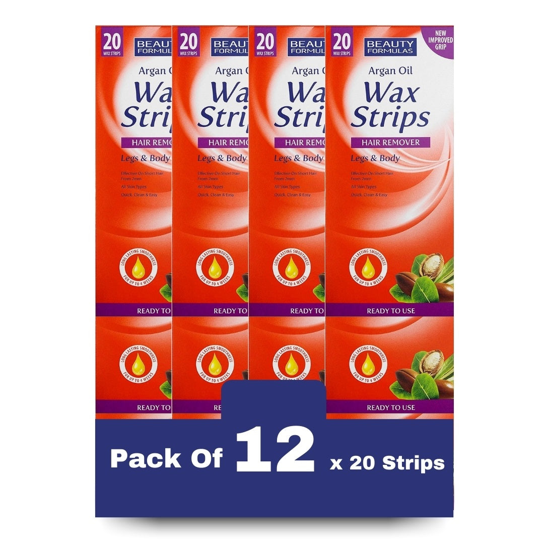 Beauty Formulas Argan Oil Wax Strips - 20 Strip