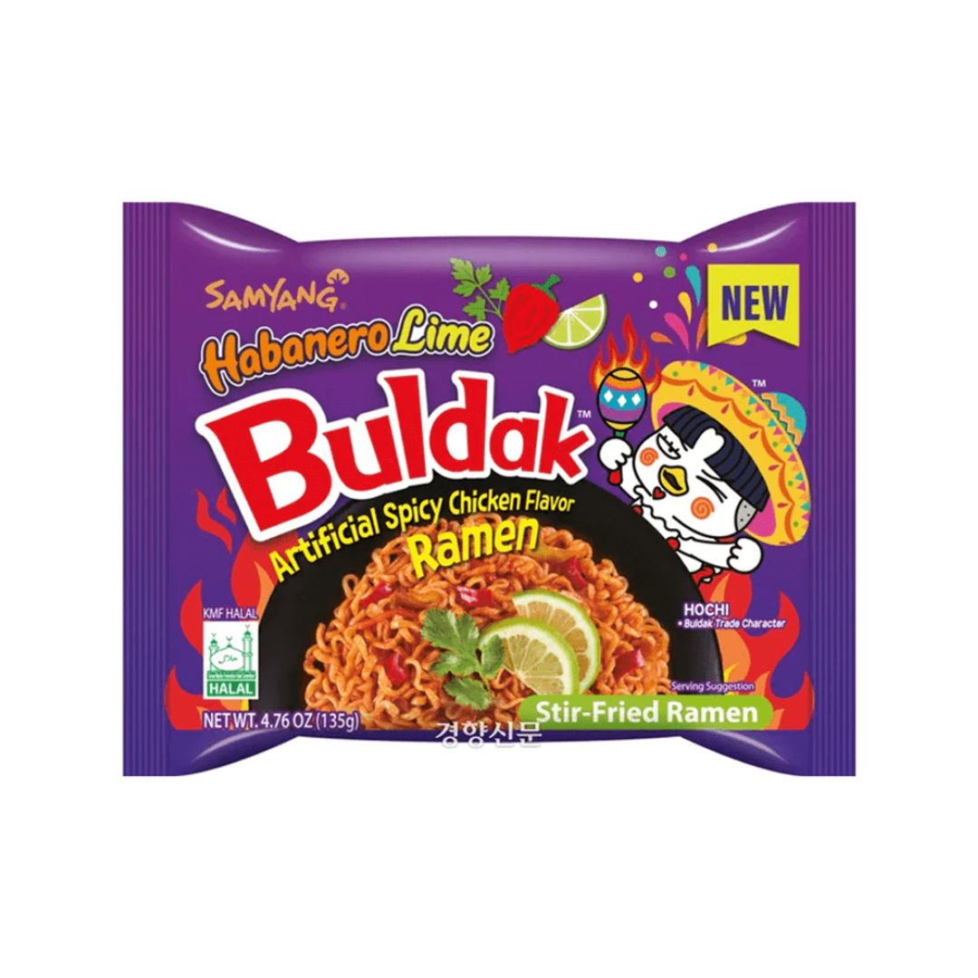 Samyang buldak habanero lime hot chicken flavor ramen - 145g