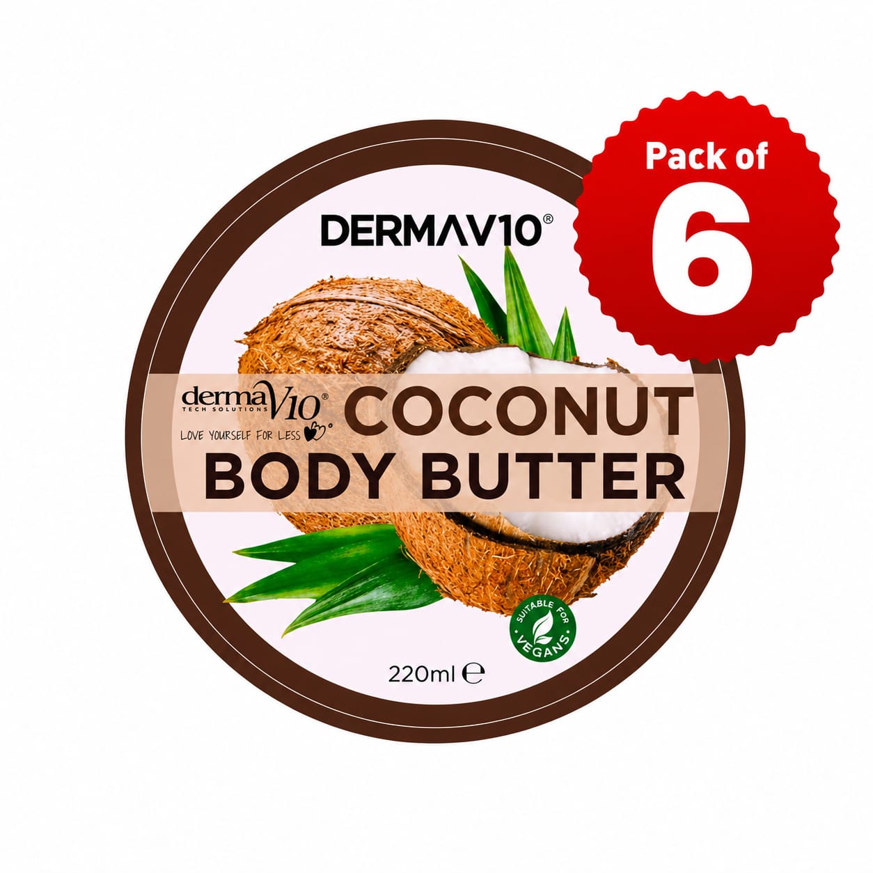 DERMA V10 BODY BUTTER COCONUT - 220ml