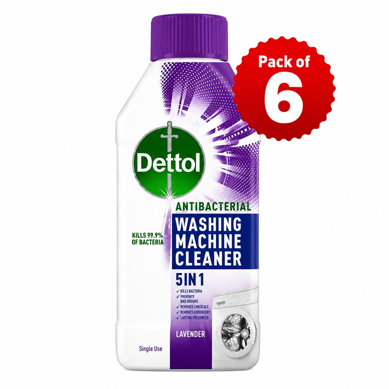 Dettol Washing Machine Cleaner Lavender - 250ml