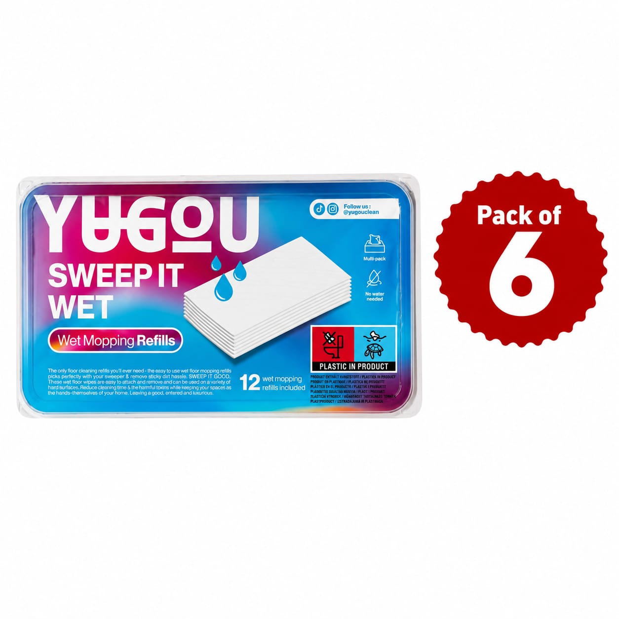 Yu Gou Sweep It Wet Refills - 12s