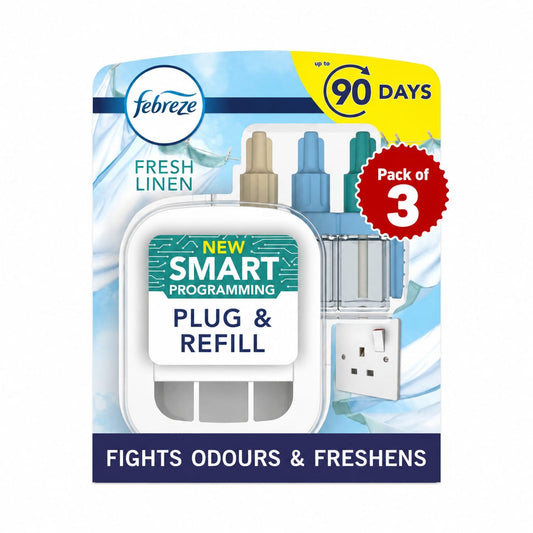 FEBREZE 3volution kit FRESH LINEN - 1kit + 20ml UK plug