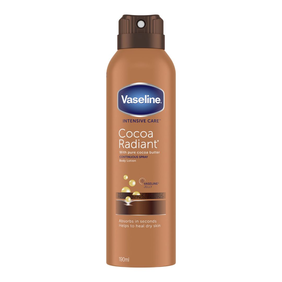 Vaseline spray moisturizer cocoa radiant - 190ml