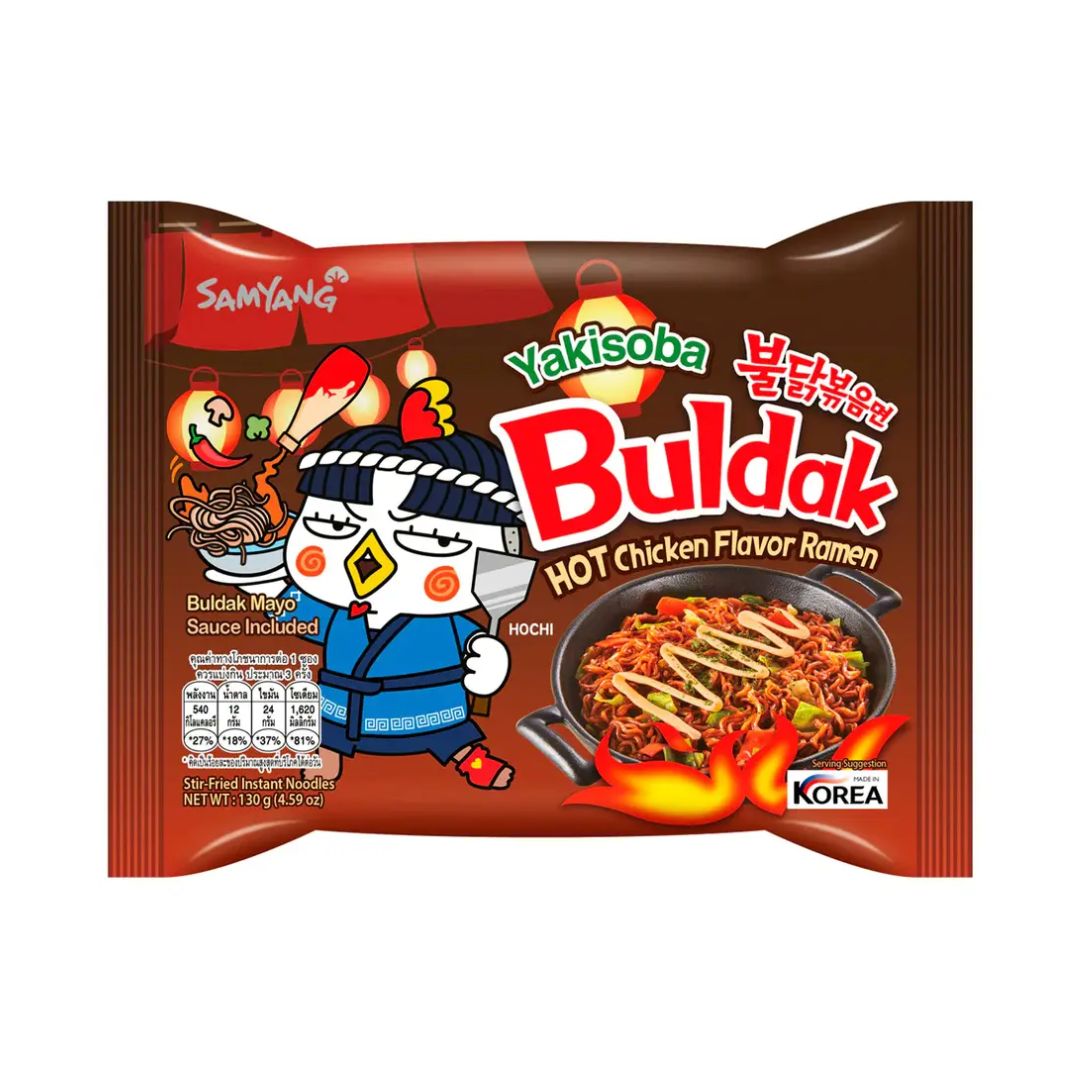 buldak korean noodle - yakisoba - 140g