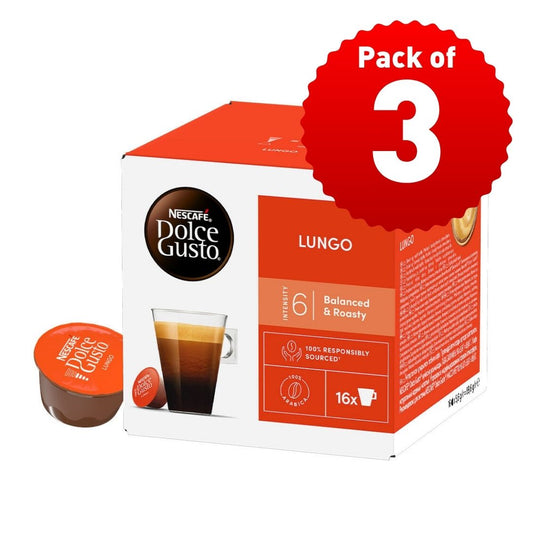 NESCAFE - DOLCE GUSTO - LUNGO BOX - INTESITY 6 - 3x16 Pods