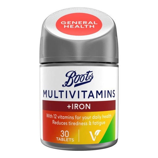 Boots Multivitamins + Iron - 30 Tablets