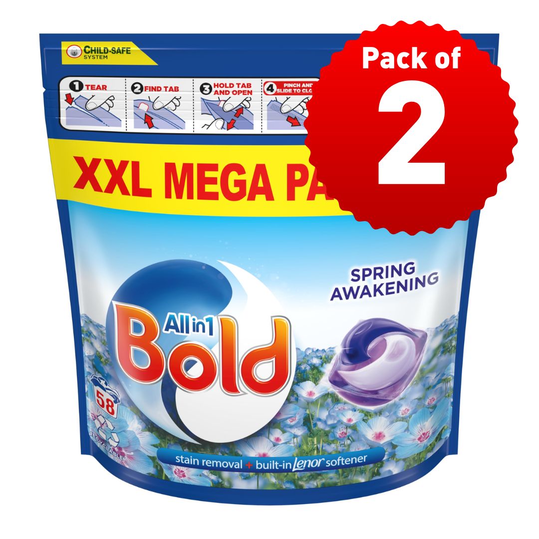 Bold All-in-1 Pods Washing machine - 58 pods spring