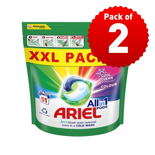 ARIEL ALL IN 1 PODS COLOUR 51 pods