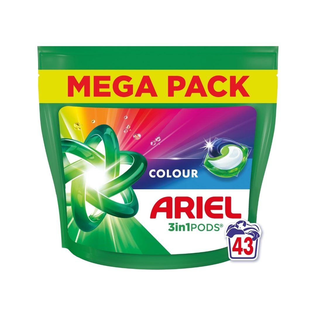 ARIEL PODS 3 IN1 COLOUR 43 pods