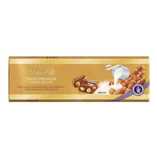 Lindt Swiss Premium Milk Chocolate - Hazelnut - 300g