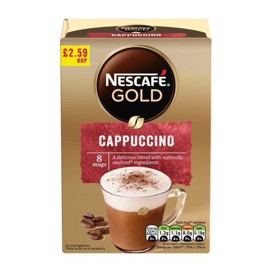 Nescafe Gold Cappuccino Instant Coffee - 7 Sachets