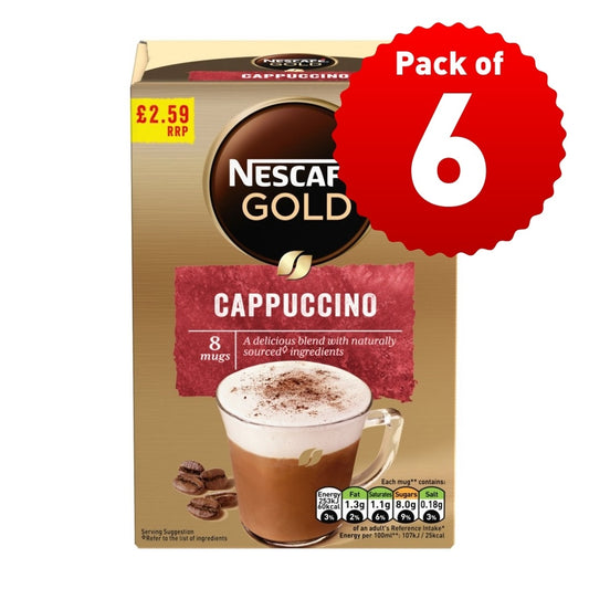 Nescafe Gold Cappuccino Instant Coffee - 7 Sachets