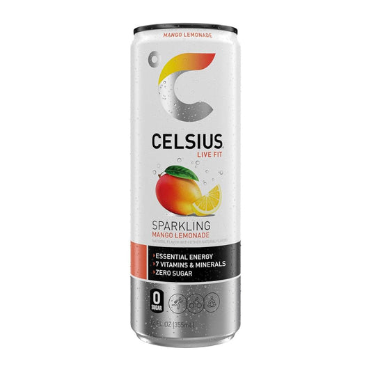 Celsius sparkling mango lemonade - 355ml