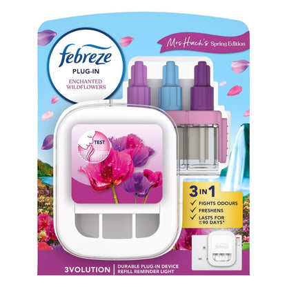 Febreze 3Volution Starter Kit Wildflowers - 20ml + UK Plug