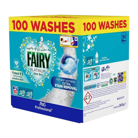 Fairy Platinum laundry pods non bio - 100 pod
