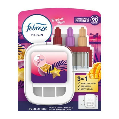 FEBREZE 3volution COMPLETE TROPICAL BLISS kit  - 20ml + UK Plug