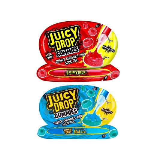 Juicy Drop Gummies - Strawberry or Raspberry - 57g