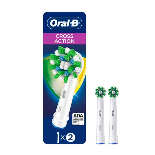 Oral-B Cross Action Power Toothbrush Refill Heads 2ct