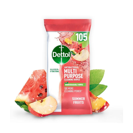 Dettol Cleaning Surface Wipes - Fruits - 105 Sheets