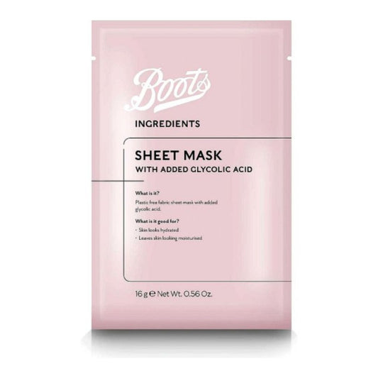 Boots Sheet Mask with Added Glycolic Acid - 25g