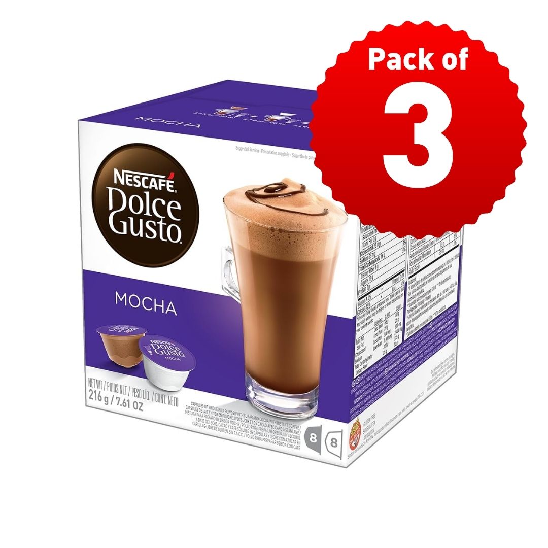 Dolce Gusto Mocha - 8 Caps Milk & 8 Coffee - 16 Pods