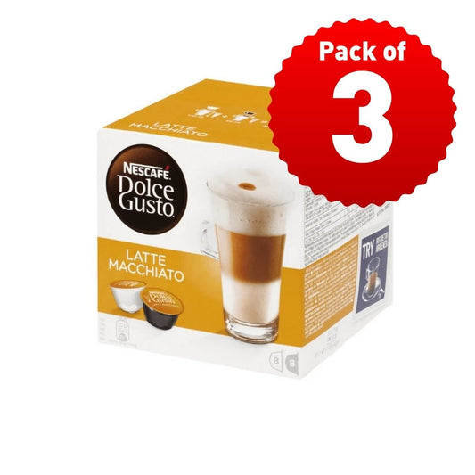 Dolce Gusto Latte Macchiato - 8 Caps Milk & 8 Coffee - 16 Pods