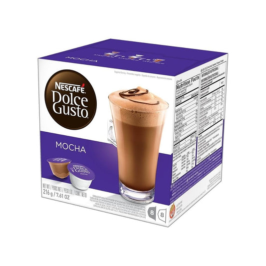 Dolce Gusto Mocha - 8 Caps Milk & 8 Coffee - 16 Pods