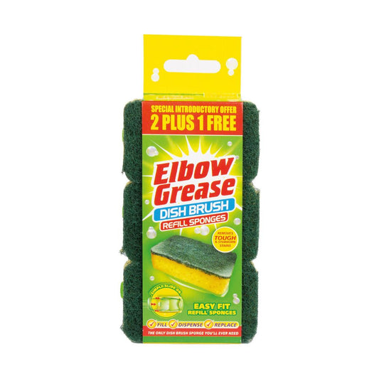 Elbow grease dish brush refill sponges