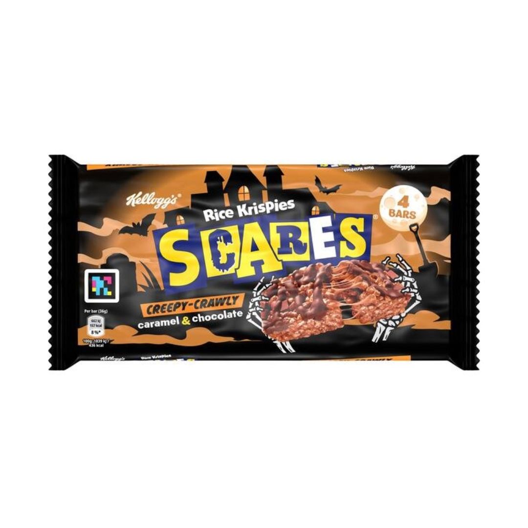 Rice Krispies Scares Caramel and Chocolate Flavor - 4 Bars