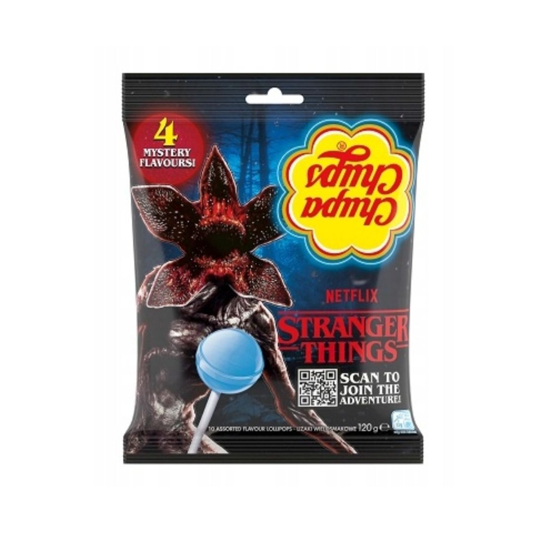 chupa chups stranger things- 10 pieces 4 flavors