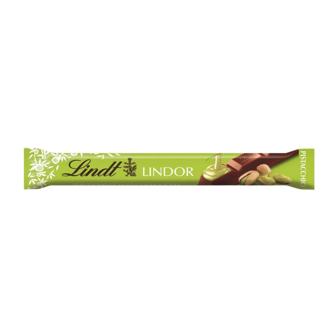 Lindt lindor milk chocolate pistachio bar - 38g
