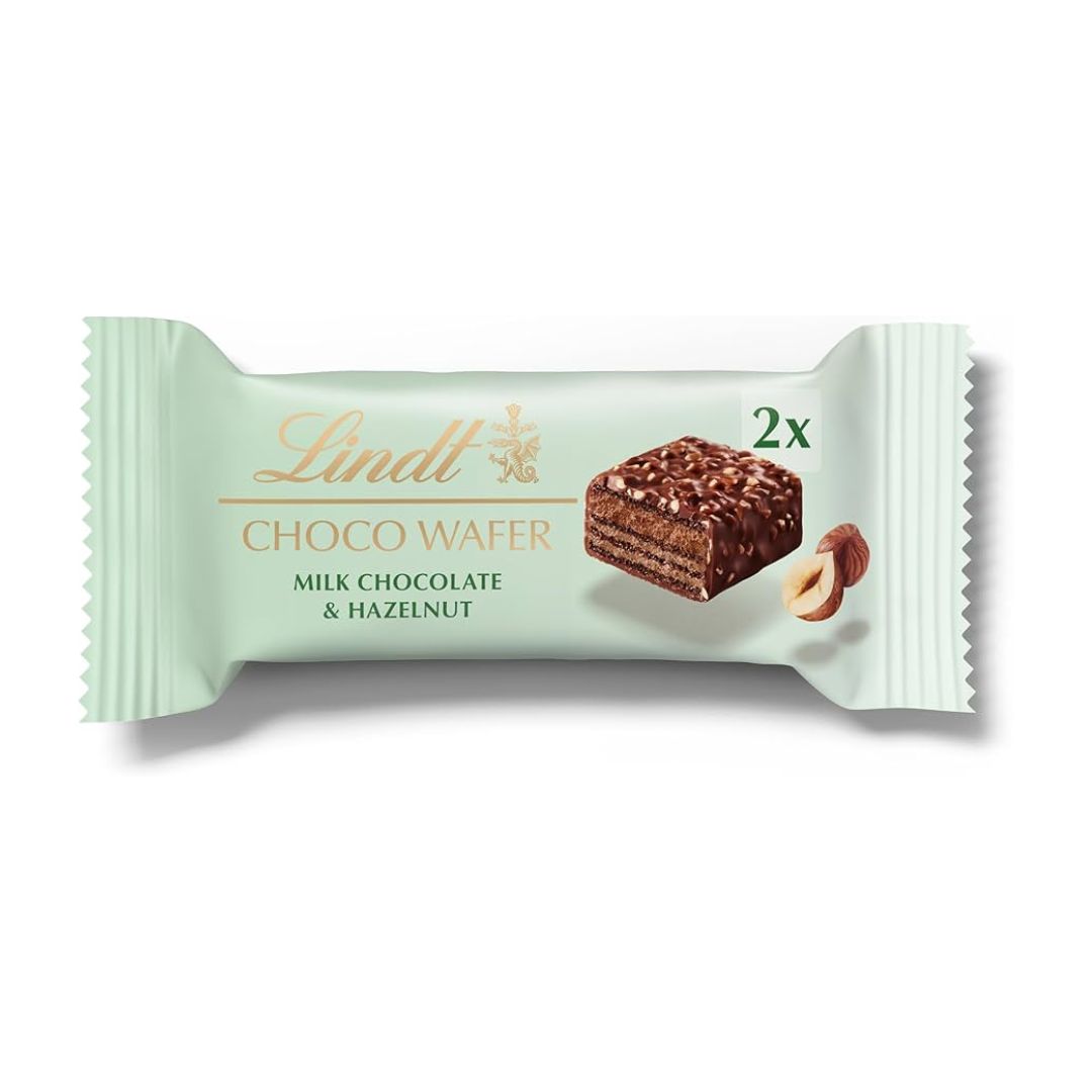 Lindt choco wafer milk chocolate hazelnut - 30g