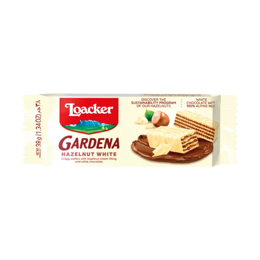 Loacker gardena hazelnut white - 38g