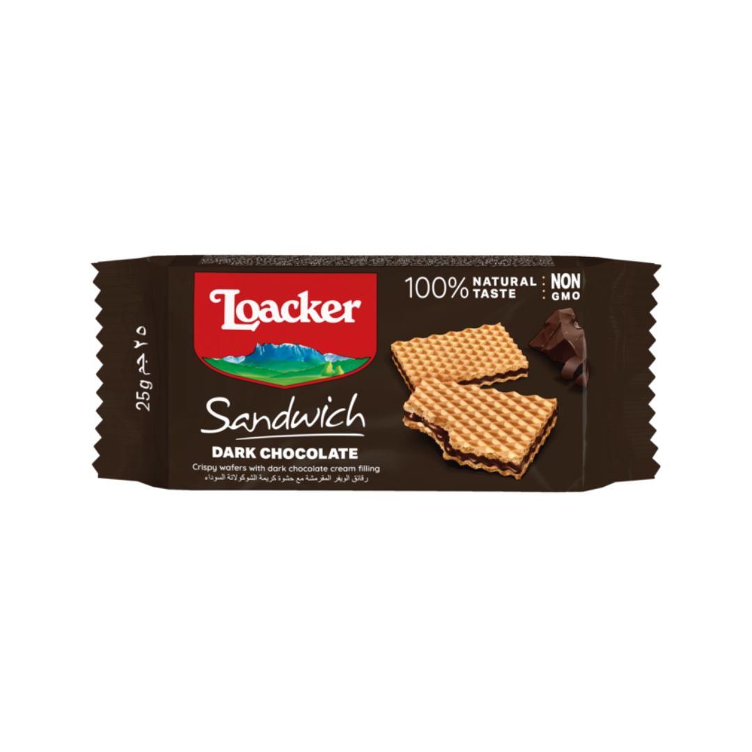 Loacker sandwich dark chocolate - 25g