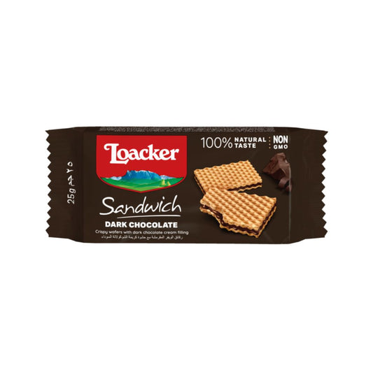 Loacker sandwich dark chocolate - 25g