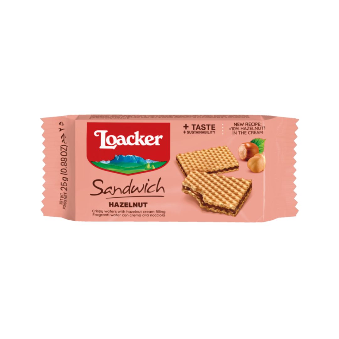 Loacker sandwich hazelnut - 25g
