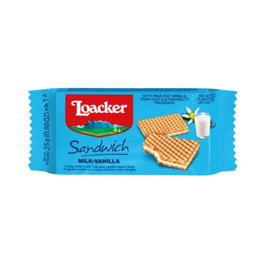 Loacker sandwich milk vanilla - 25g