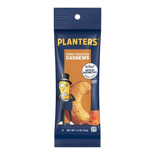 Planters honey roasted cashews - 42g