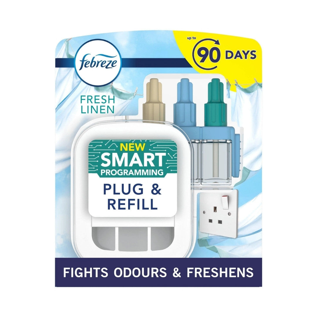 FEBREZE 3volution kit FRESH LINEN - 1kit + 20ml UK plug