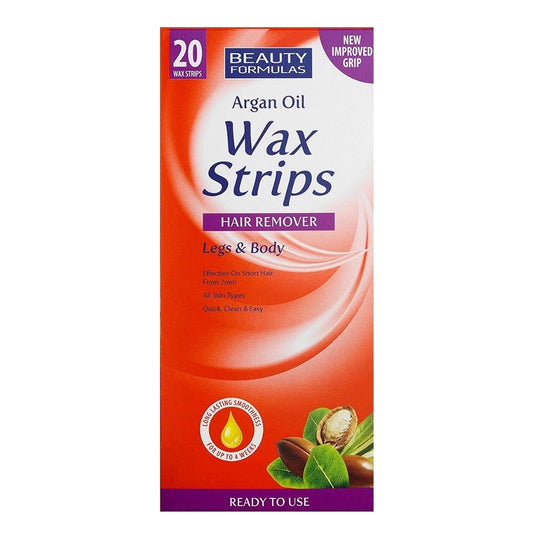 Beauty Formulas Argan Oil Wax Strips - 20 Strip
