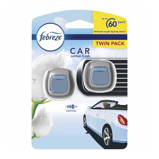 Febreze Car Clip Twin Pack Cotton - 4ml